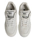 Dolce & Gabbana White Miami Leather Low Top Sneakers Shoes